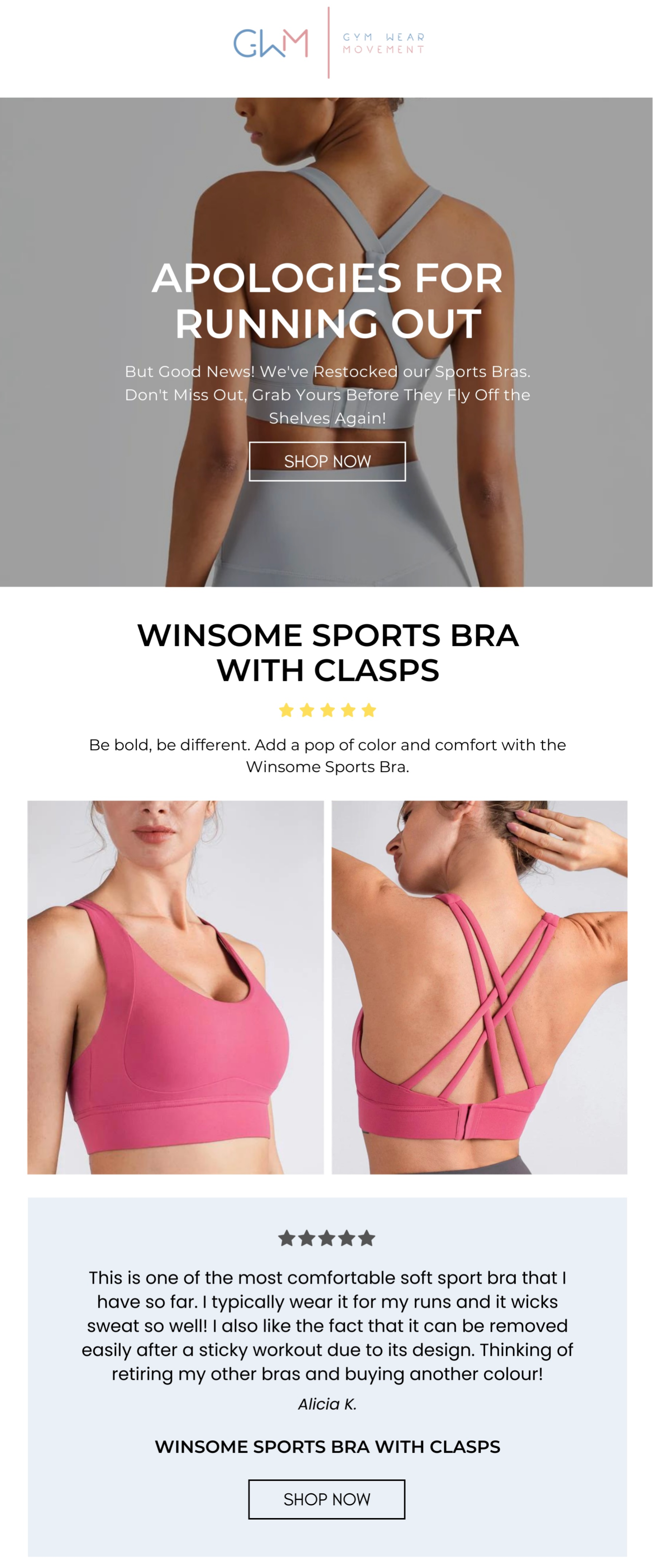 GEAR UP: THE TOP 4 BESTSELLING BRAS ARE RESTOCKED - Gym Wear Movement